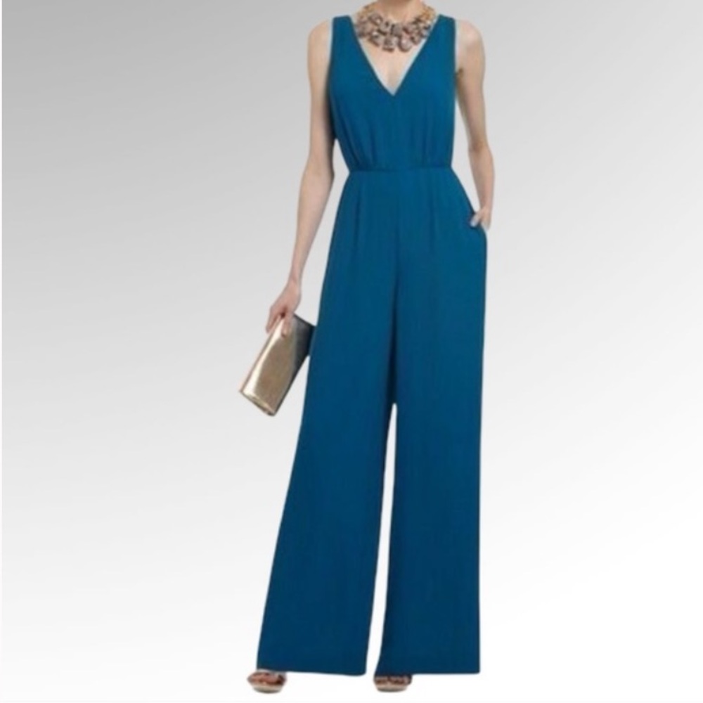 BCBGMaxAzria Camellia Jumpsuit in Deep Azure